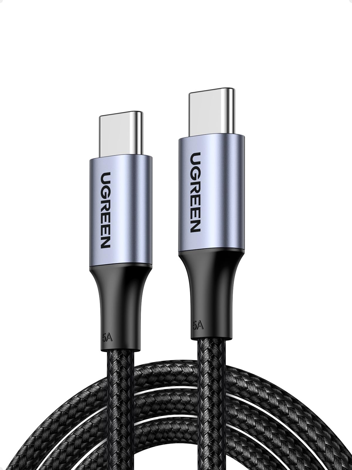 UGREEN كابل USB-C مضفر بقدرة 100 واط 2م (أسود) - US316