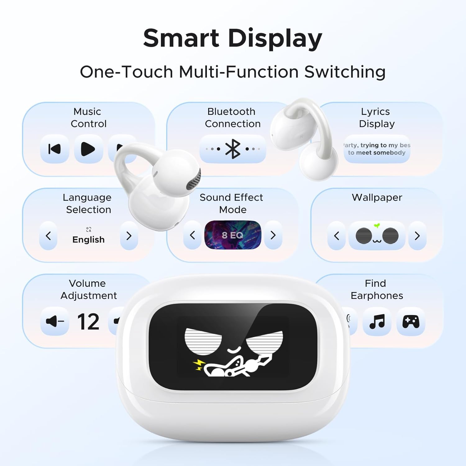 UGREEN سماعات أذن لاسلكية حقيقية HiTune S6 ClipBuds Magic باللون الأبيض - WS208