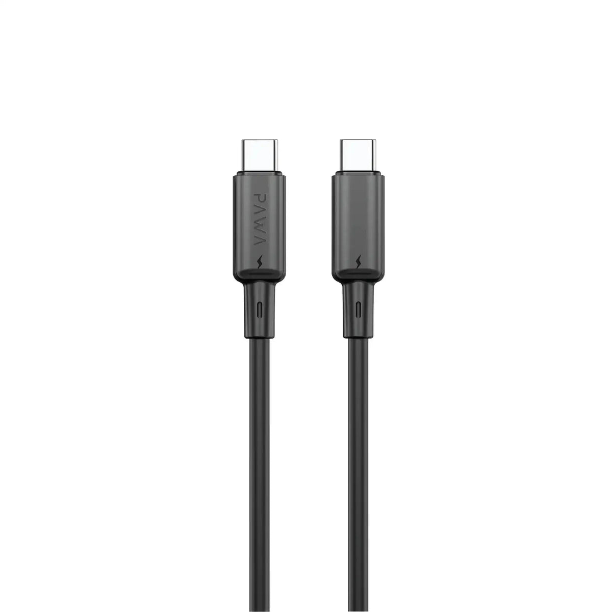 PAWA كابل شحن سريع Lite من Type-C إلى Type-C بقوة 60 واط 1.2 متر - أسود