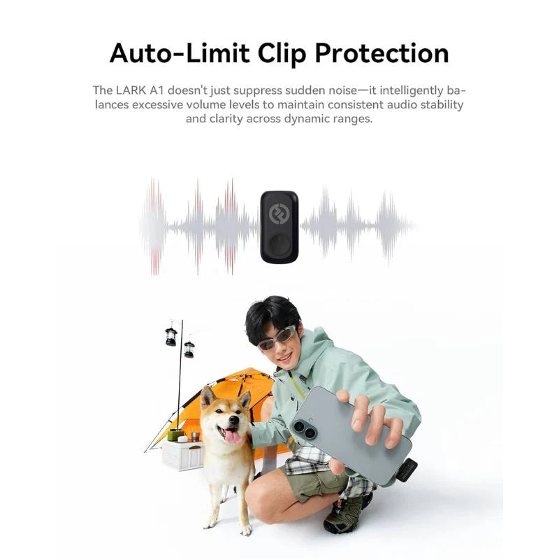 Hollyland LARK A1 Combo Wireless Microphone for iPhone & Android