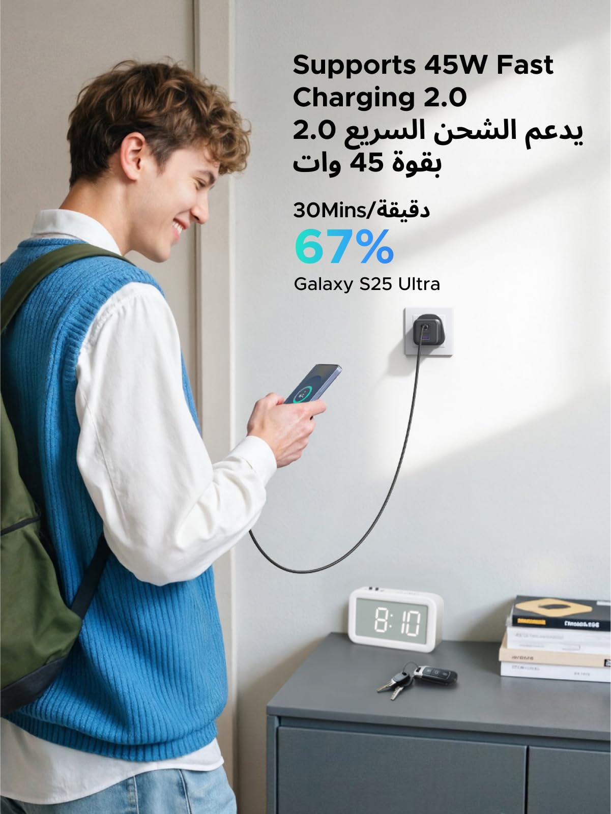 UGREEN X524 45W 3-Port GaN Charger