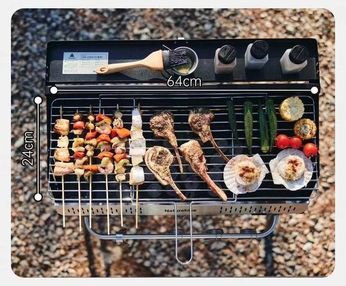 Naturehike Vertical Barbecue Grill - Black (80*48*84)