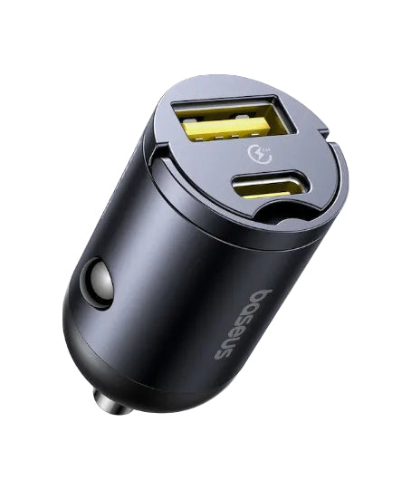 Baseus Tiny Star Mini Car Charger 30W (U+C) – Black