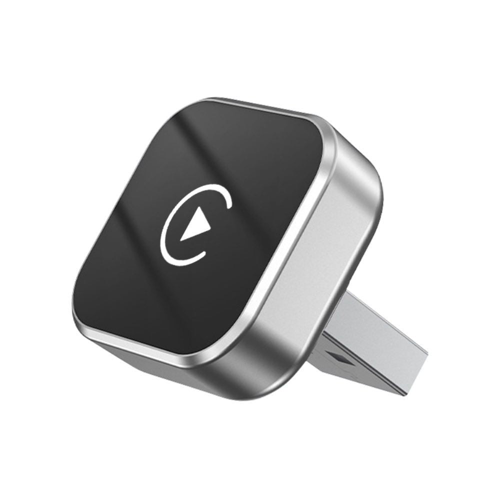 JASCO Wireless CarPlay (2 in 1 Wireless Adapter) - Chrome Silver