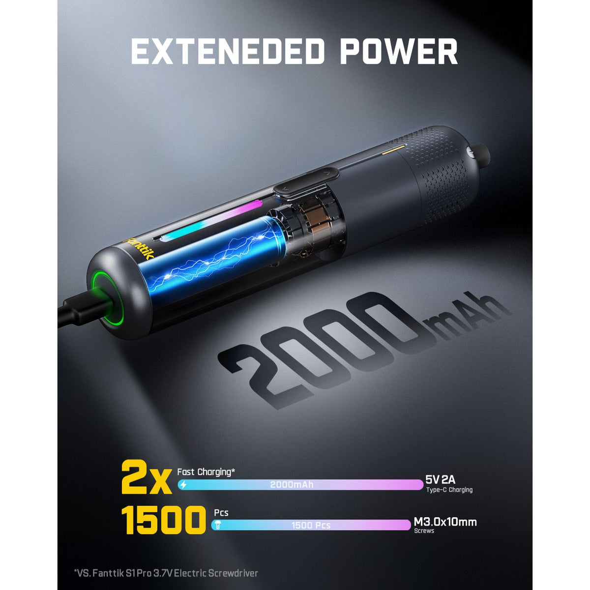Fanttik NEX S2 Pro Cordless Electric Screwdriver - Gray
