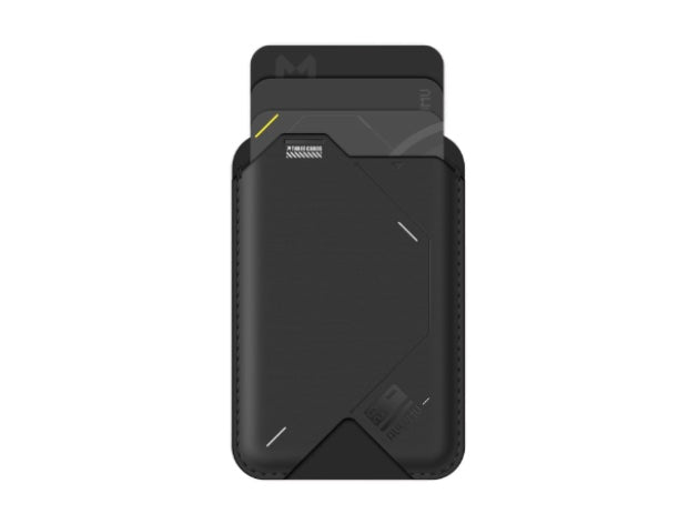 AULUMU G02 Magnetic Flip Wallet & Stand - Black