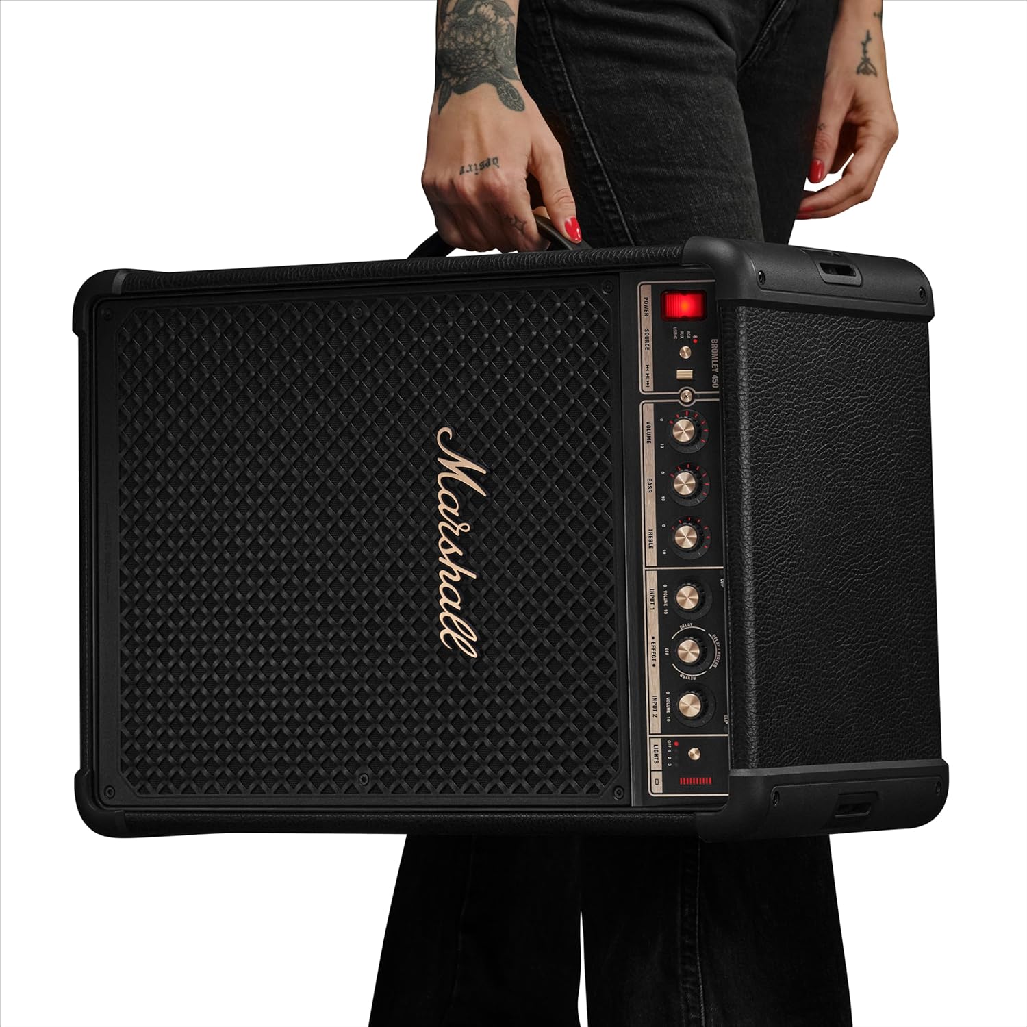 Marshall - Bromley 450 Portable Wireless Party Speaker with Bluetooth- Black-BROMLEY450