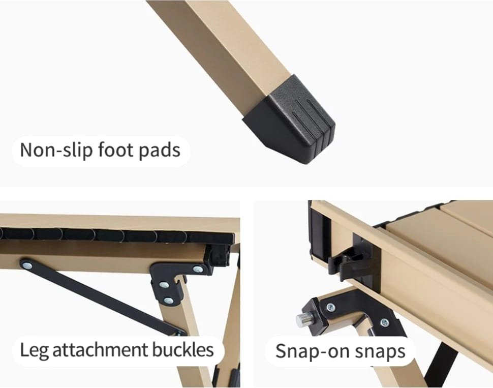 Naturehike Simple Star T01 Egg Roll Table - Khaki L (119*60*44.5)