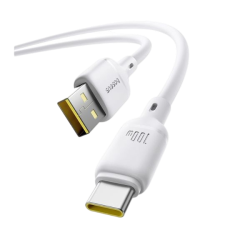 Baseus Foamed Silicone 1m USB-C to USB-C 100W Fast Charging Cable – White