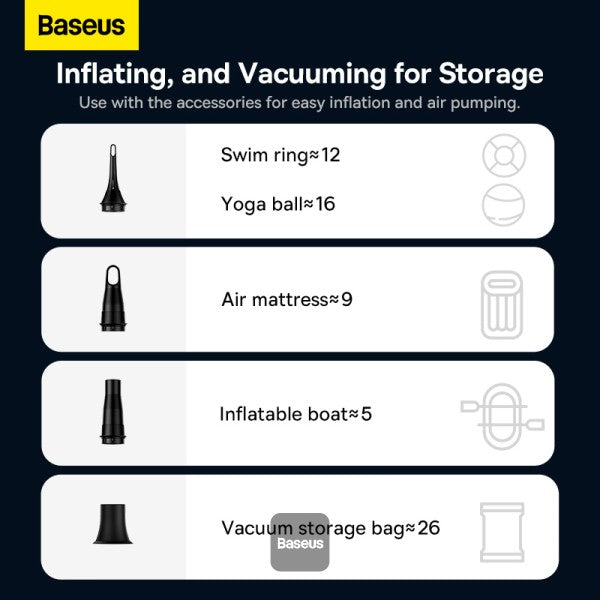Baseus A3lite Car Vacuum Cleaner – Black