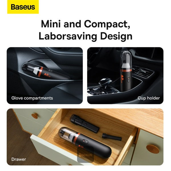 Baseus A2Pro مكنسة سيارة 6000 باسكال - أسود