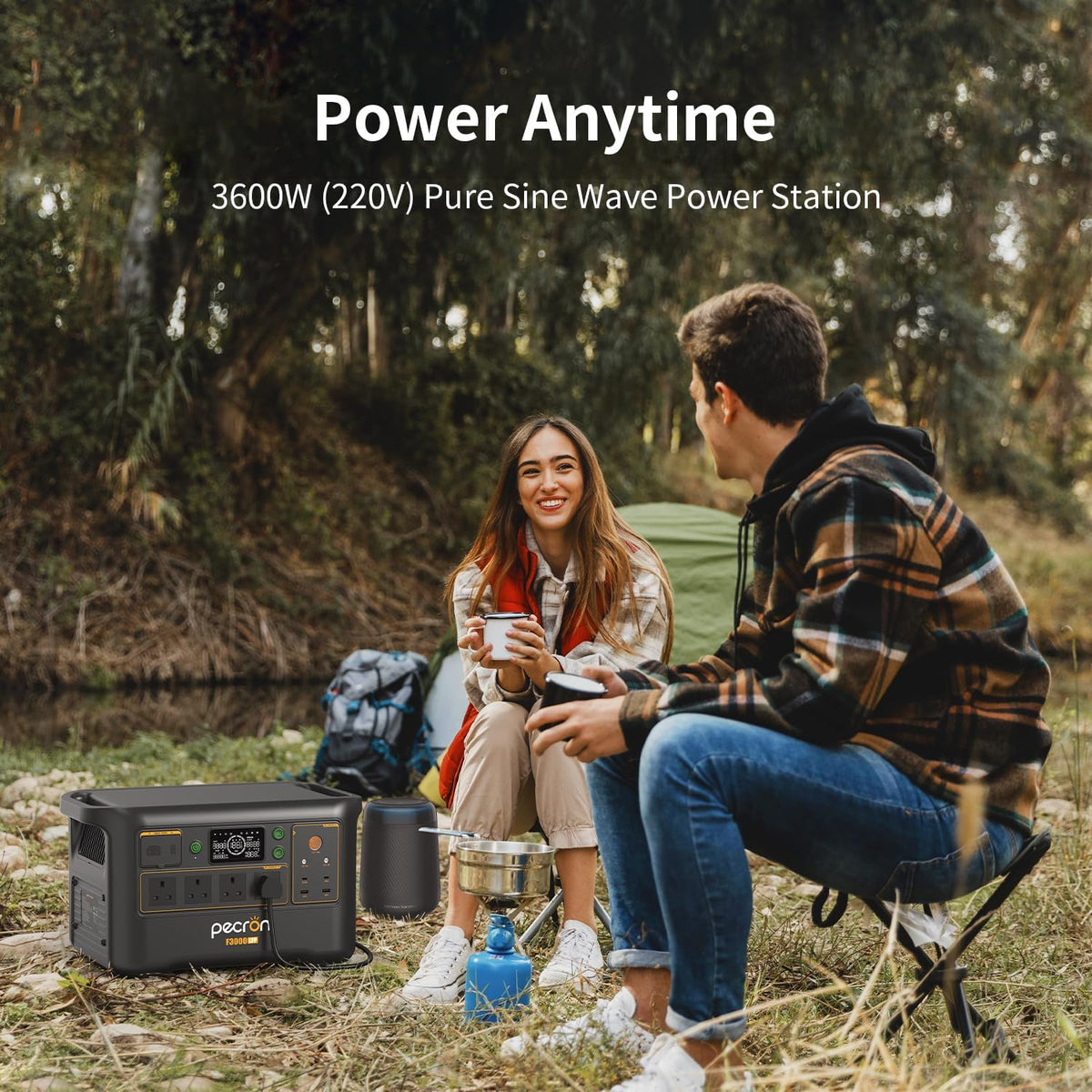 PECRON F3000LFP Portable Power Station 3072Wh / 3600W (4500W Surge)