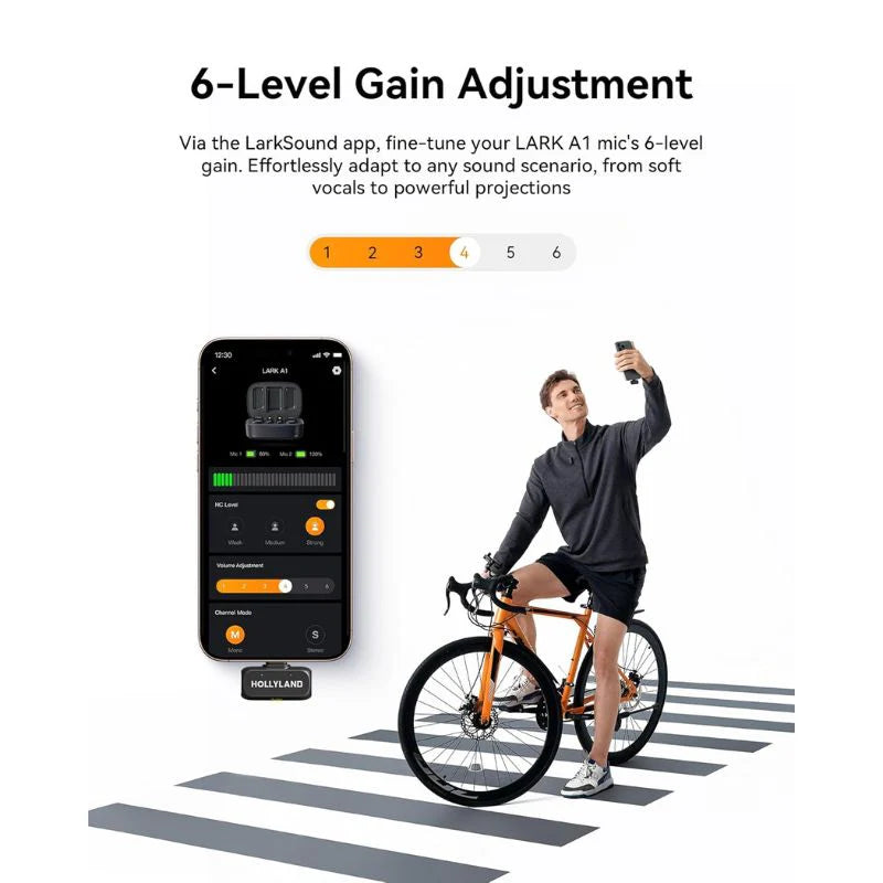 Hollyland LARK A1 Combo Wireless Microphone for iPhone & Android