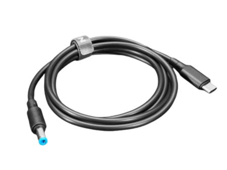 AdaFruit كابل USB Type-C 3.1 PD إلى مقبس DC بحجم 5.5 مم - خرج 12 فولت 5 أمبير بطول 1.2 متر مع E-Mark - أسود