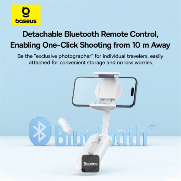 Baseus TechShot Dual-Support Selfie Stick – White