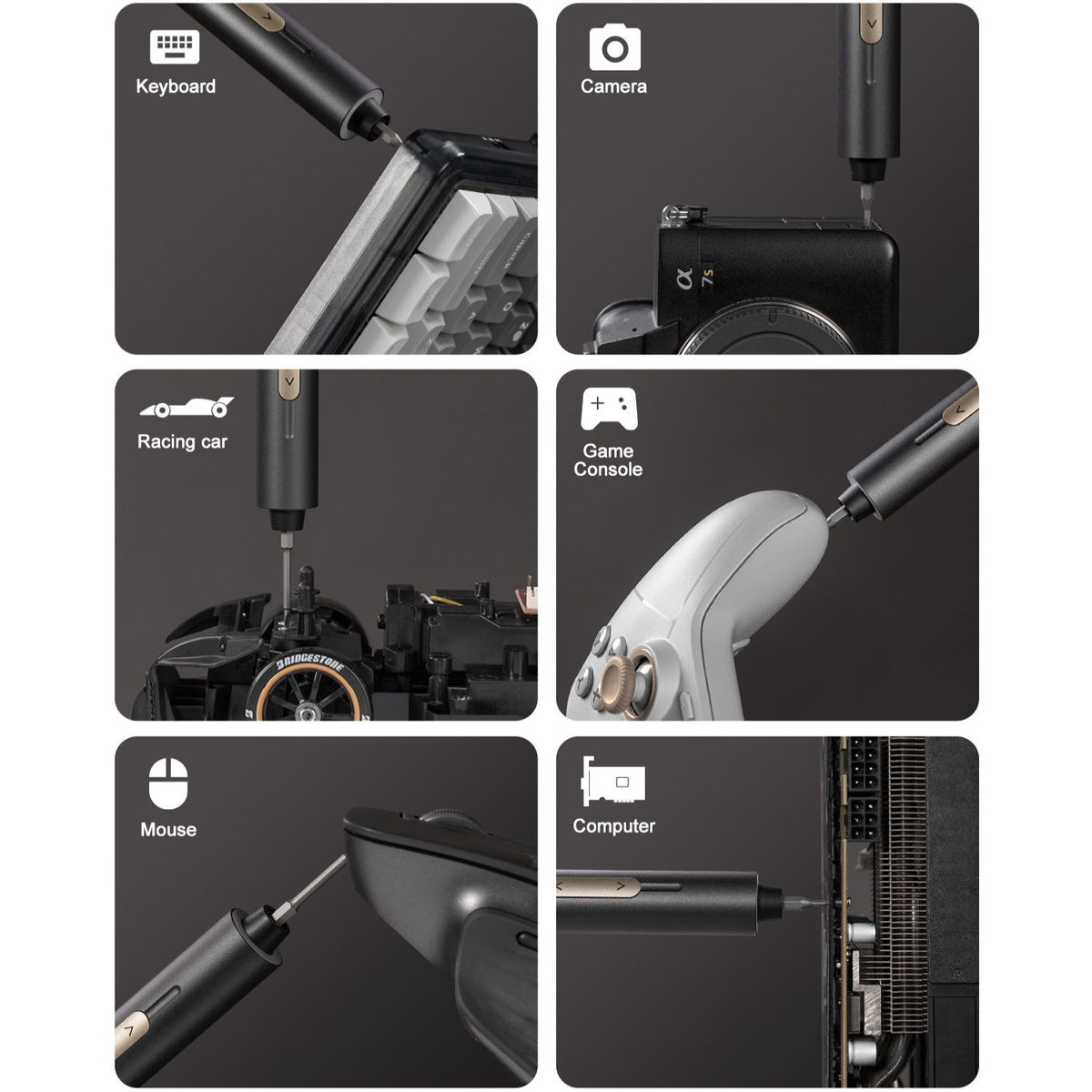 Fanttik NEX E2 Ultra Precision Electric Screwdriver Kit - Gray