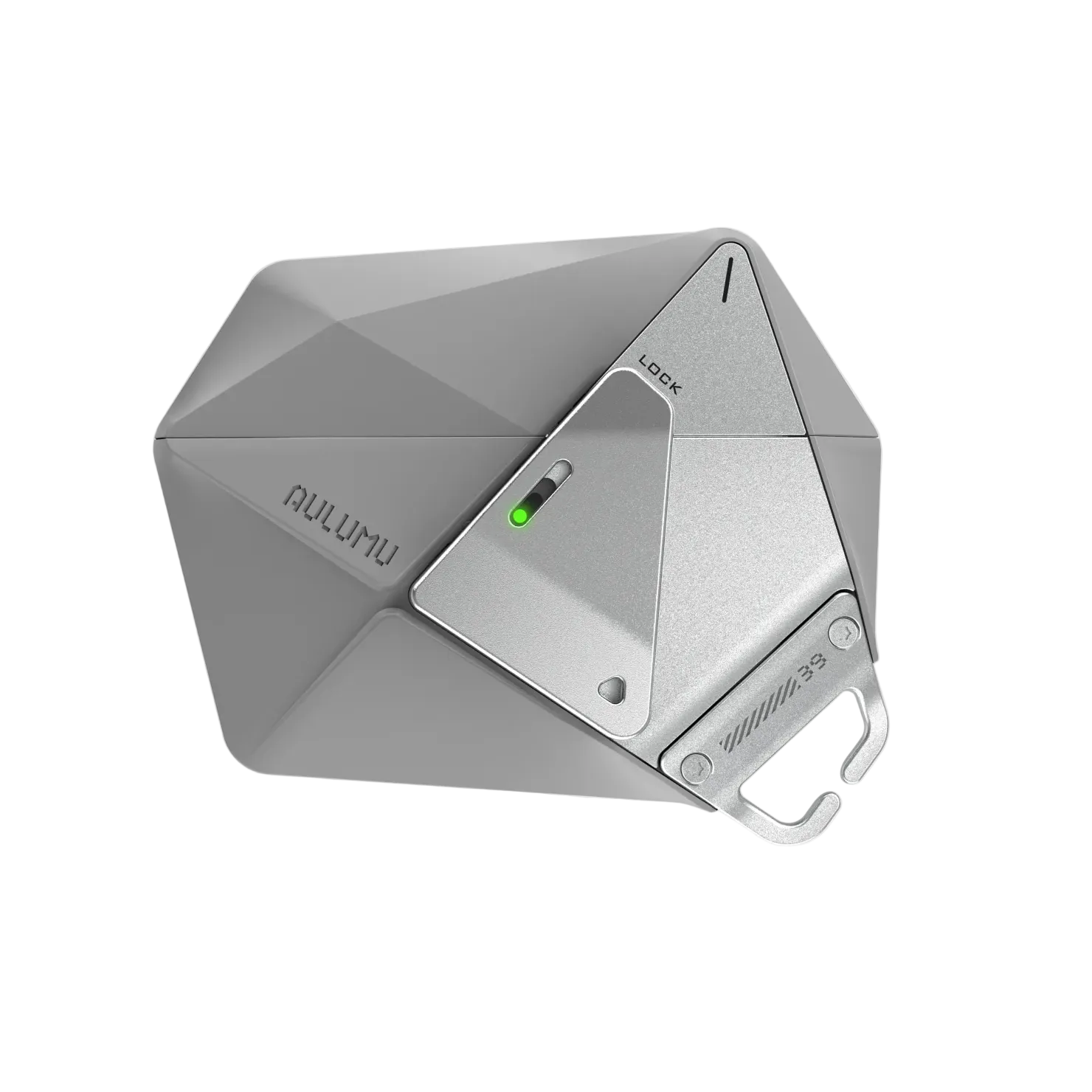 Aulumu كفر حماية A39 بتصميم هندسي لسماعات AirPods Pro 3 - رمادي