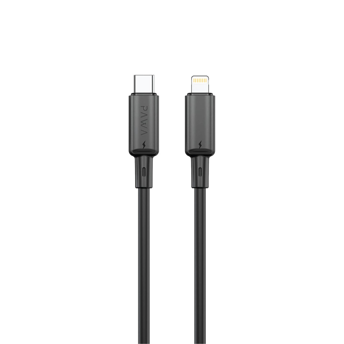 PAWA كابل شحن سريع Lite من Type-C إلى Lightning بقوة 30 واط 1.2 متر - أسود