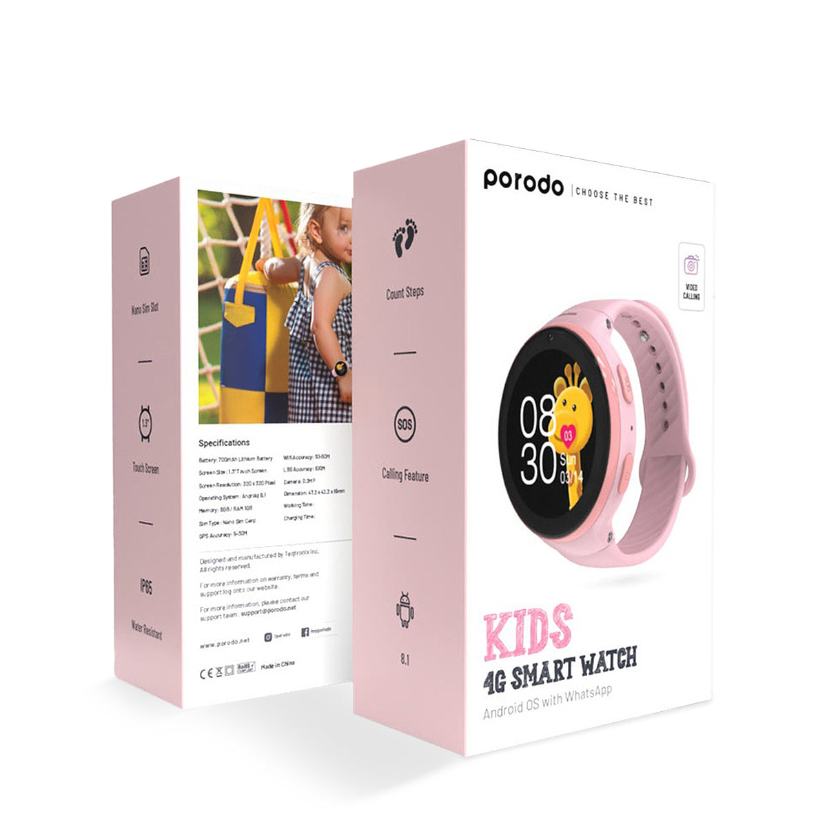 Porodo Kids 4G Smart Watch Android OS With WhatsApp – KDSWT