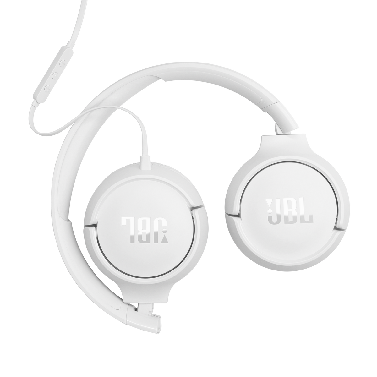 JBL Tune 520C White folded flat