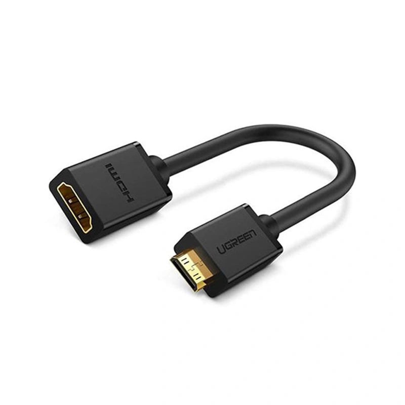 UGREEN Mini HDMI Male to HDMI Female Adapter Cable 22cm - 20137