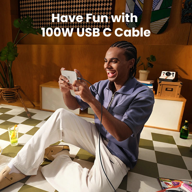 UGREEN Uno USB-C to USB-C PD Fast Charging Cable 5A Max 2m 100w black - L509