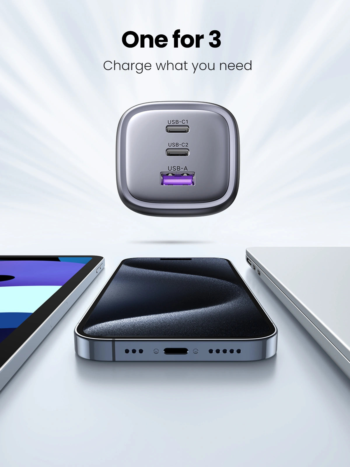 UGREEN Nexode 65W Charger UK (Space Gray) - CD306