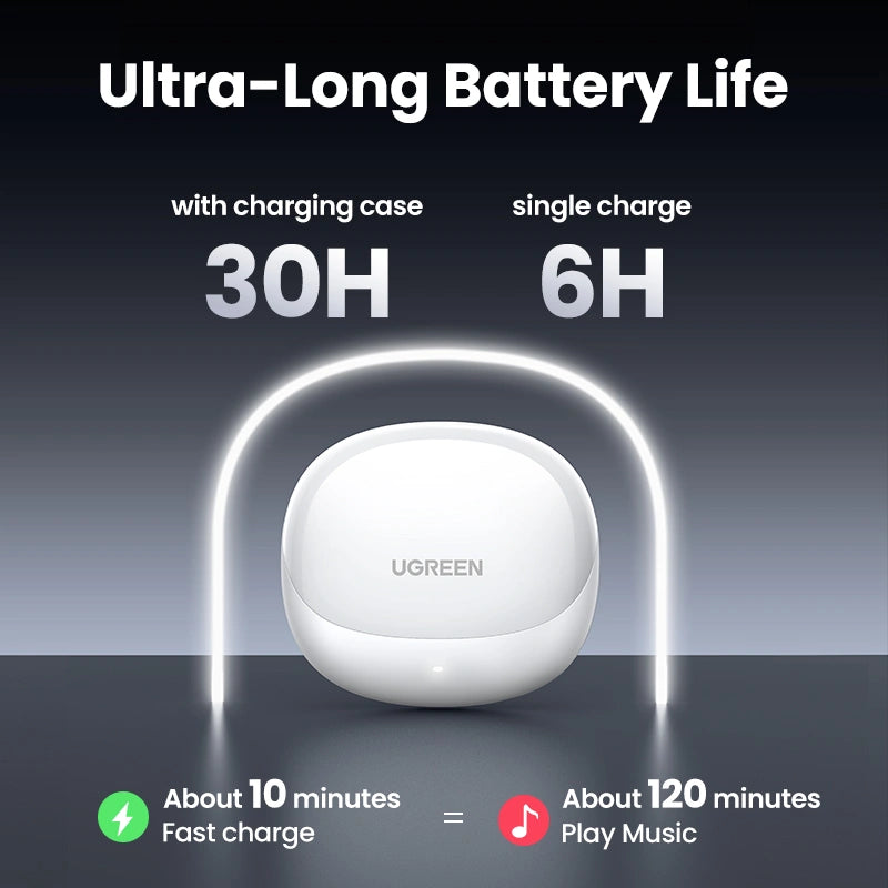 UGREEN سماعات أذن HiTune H6 Pro الهجينة المانعة للضوضاء wh 35873 - WS203