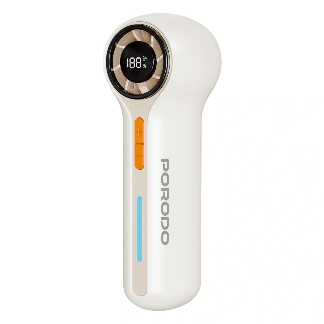 Porodo Lifestyle Chillo Breeze Pocket Turbo Fan With 100 Speed Levels - Beige