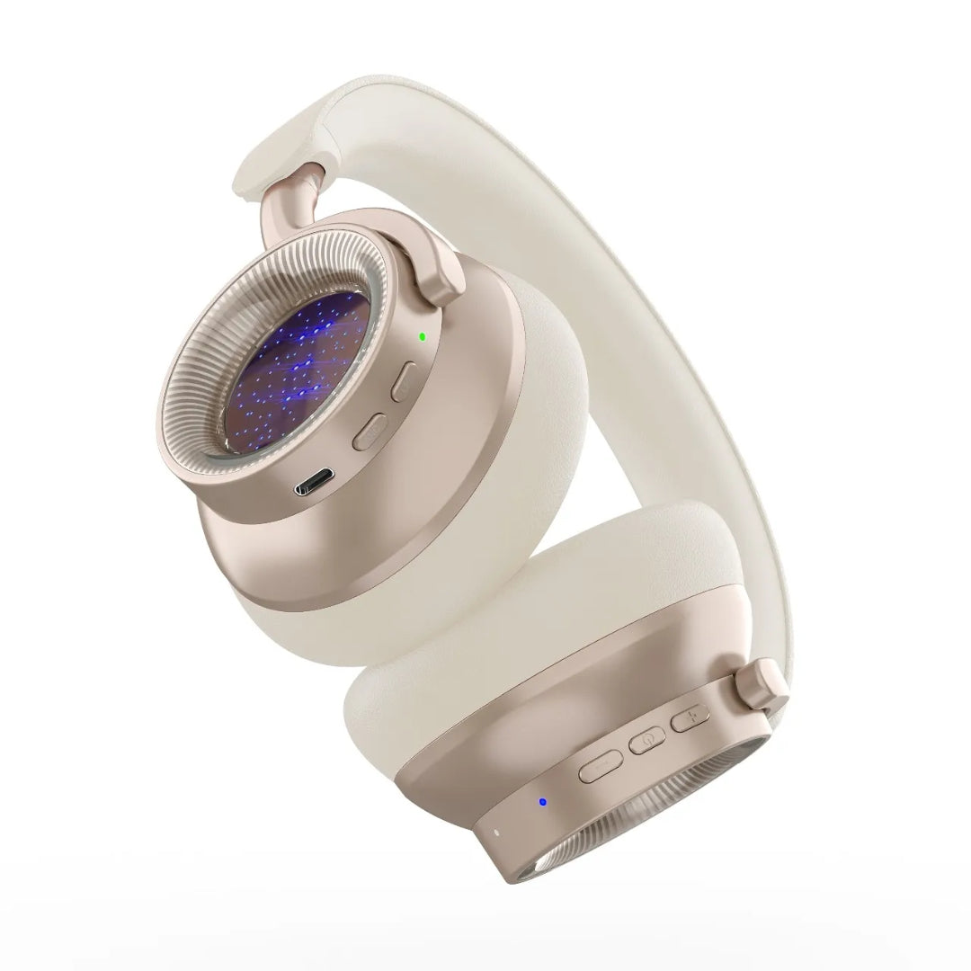 Powerology Astro ANC Wireless Headphones - PWQYSV32BG - Beige
