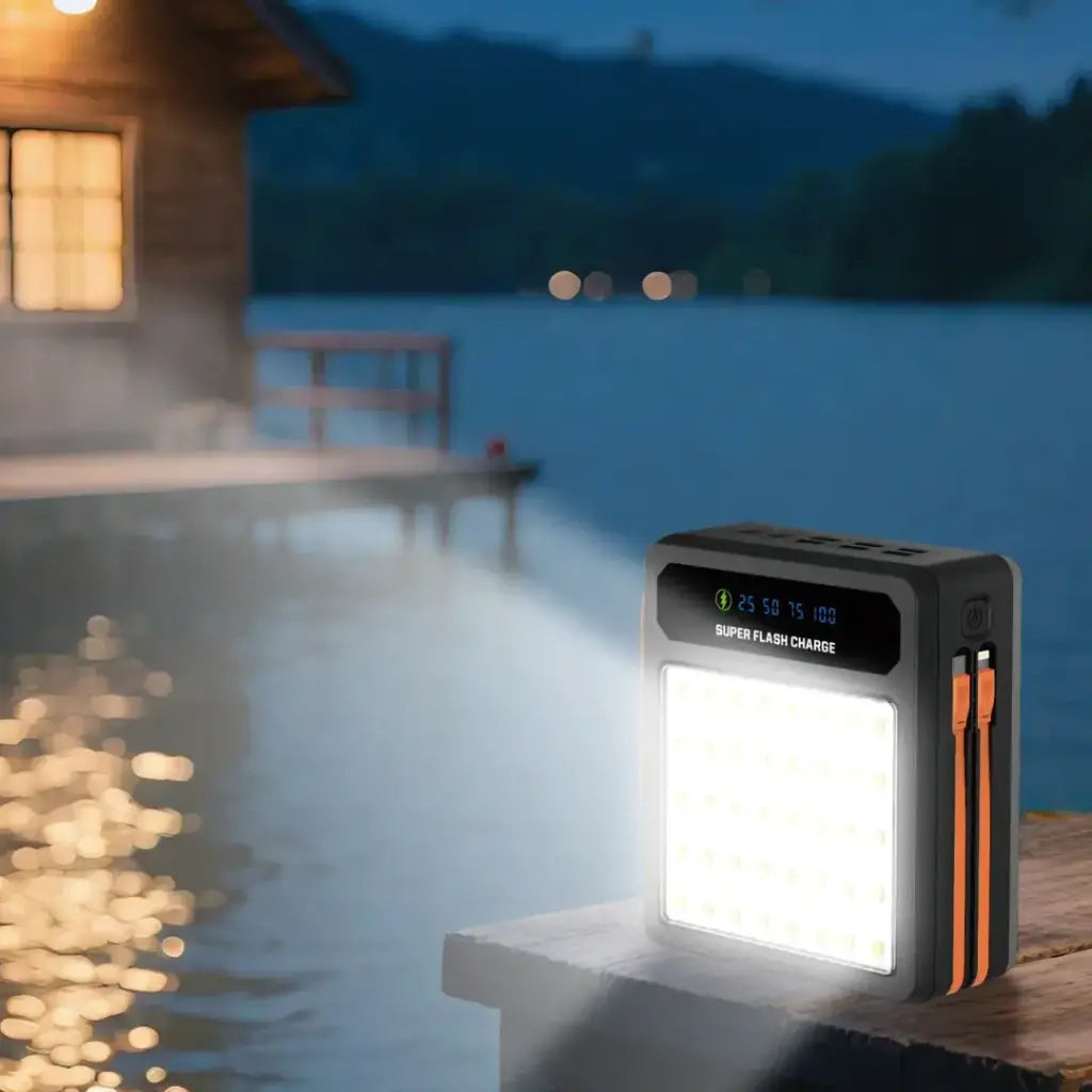 Porodo LAROS Solar Power Bank LED light