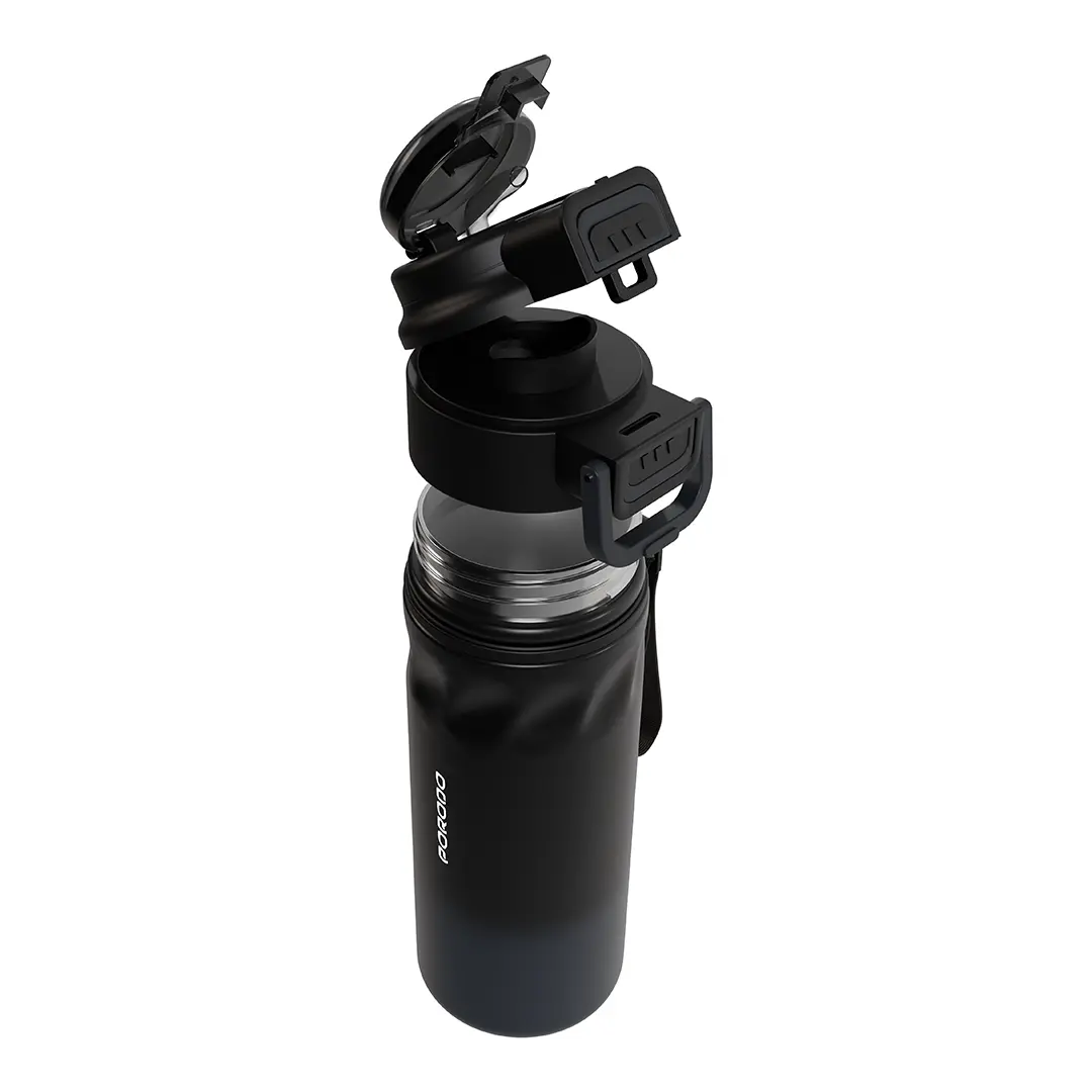 Porodo Lifestyle Powersip Sports Water Bottle Black
