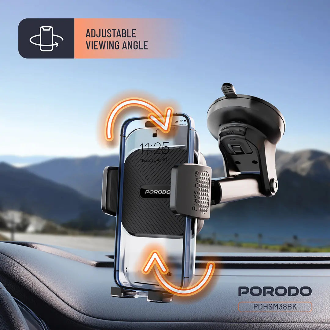 Porodo 3-in-1 Mount Kit Multi Functional Phone Holder - PDHSM38OG