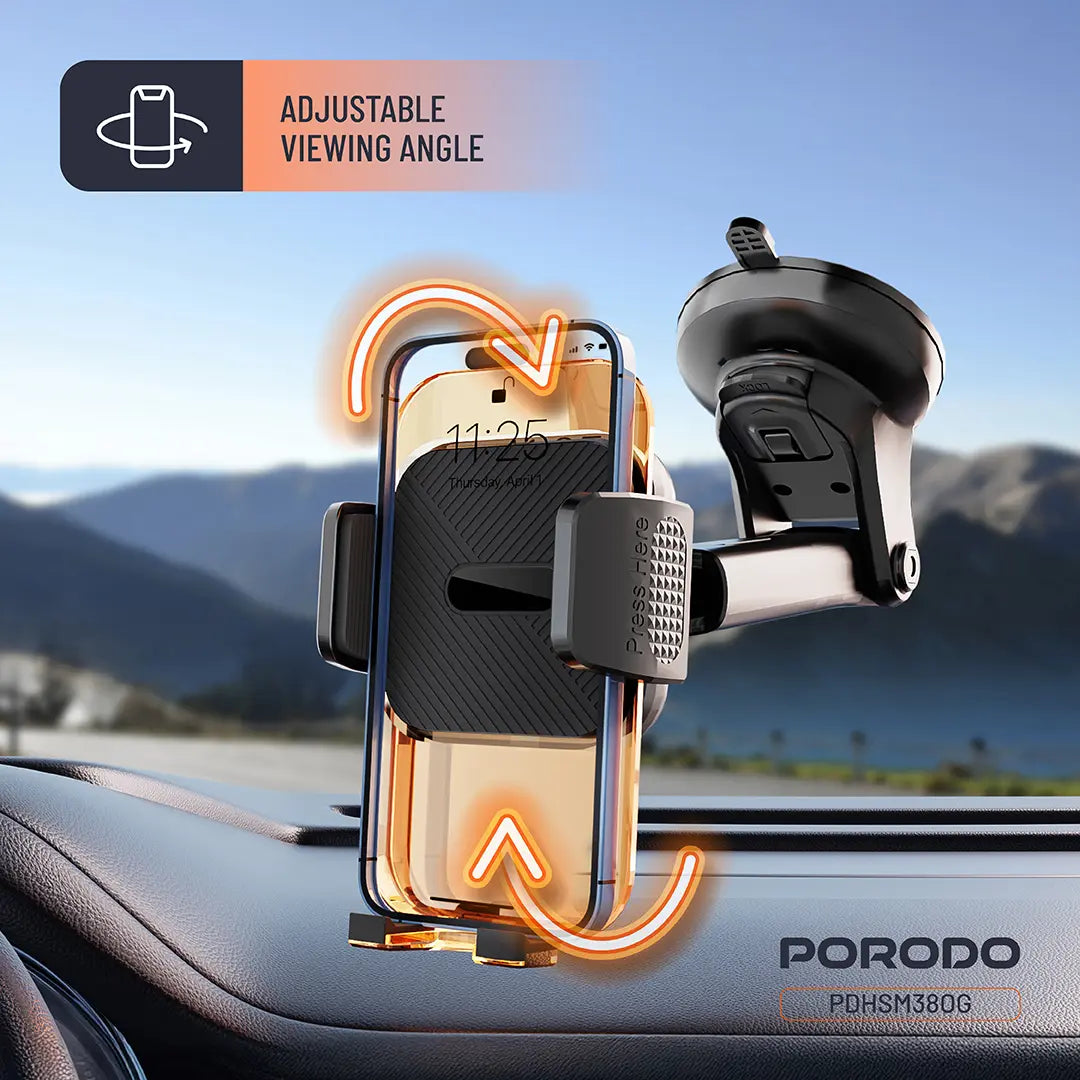 Porodo 3-in-1 Mount Kit Multi Functional Phone Holder - PDHSM38OG