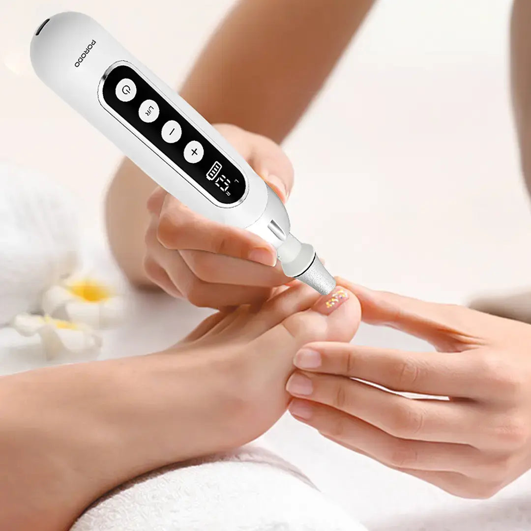 Porodo 8-IN-1 Rechargeable Electric Nail Drill - PDLFSTAOL12WH