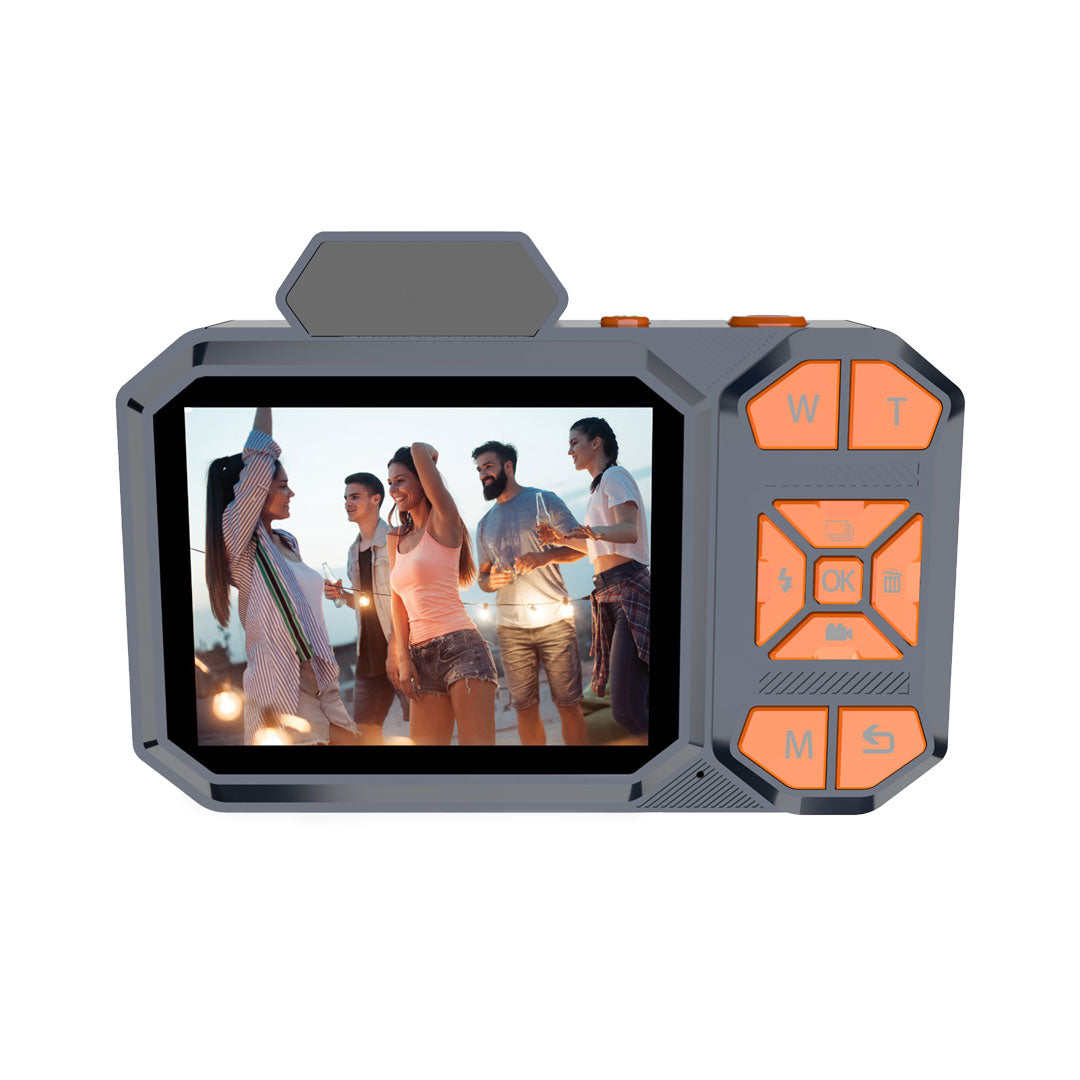 Porodo Advanced Digital Camera Video Stabilization & 18x Zoom - PD-FHDCAM48-WH