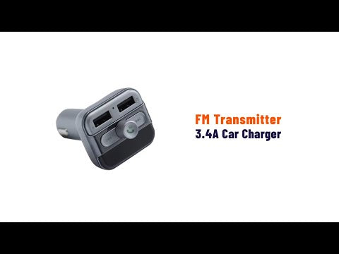 Porodo FM Transmitter and Fast Charging Car Charger 3.4 amp / 15W - FMBT17