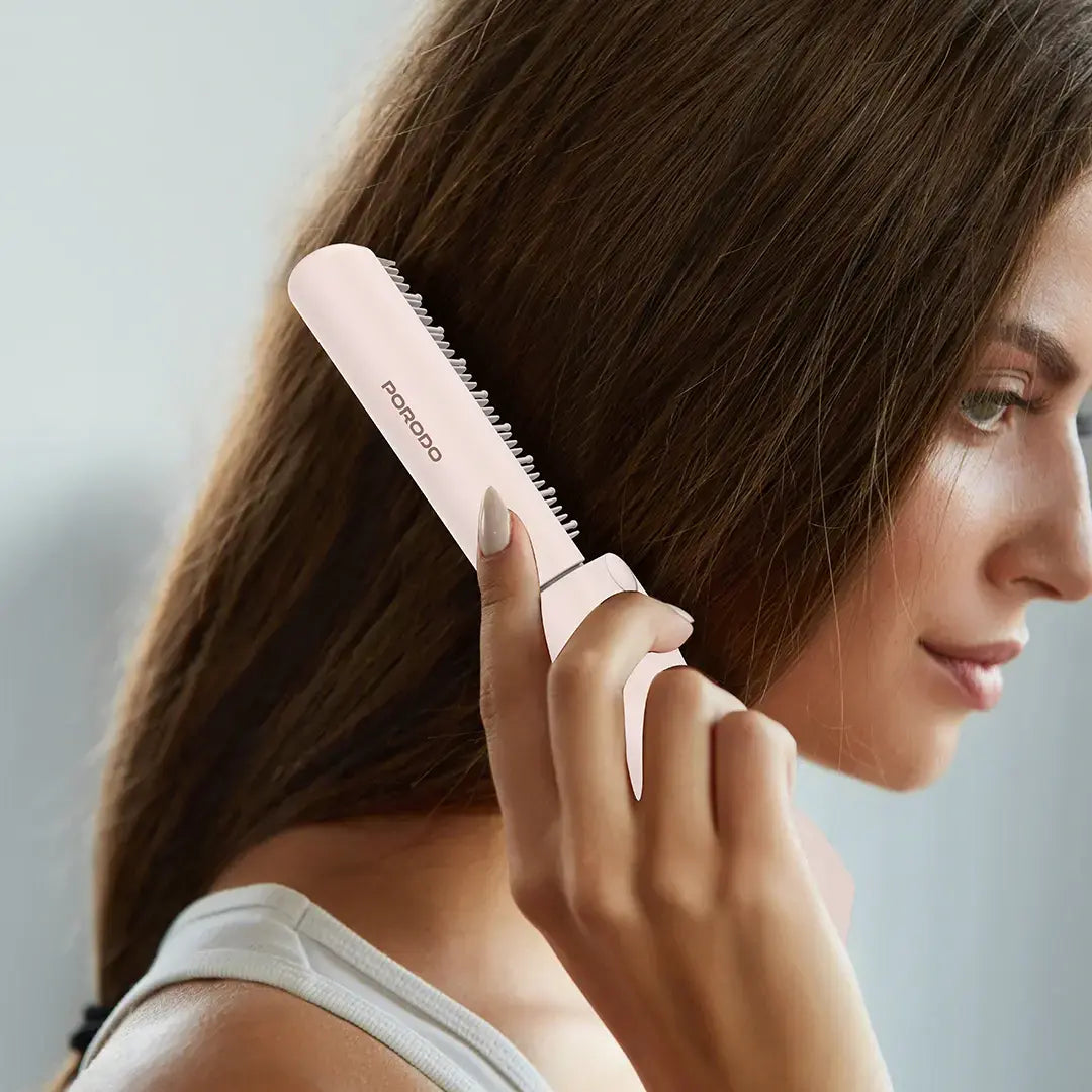 Porodo Foldable Mini Straightener Brush - PDLFSTHC313PK
