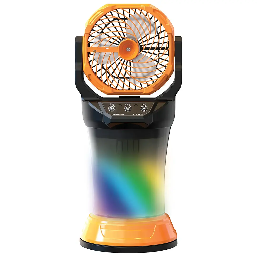 Porodo Fresh Pulse Portable Misting Fan - PDMDX65OGBK