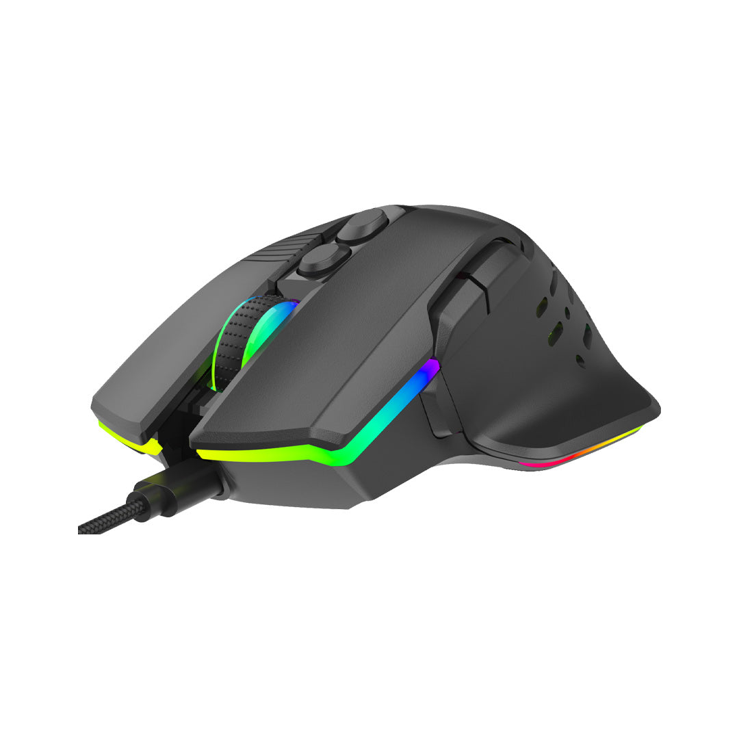 Porodo Gaming 12800 DPI Gaming Mouse 9 Programmable Keys - PDX320