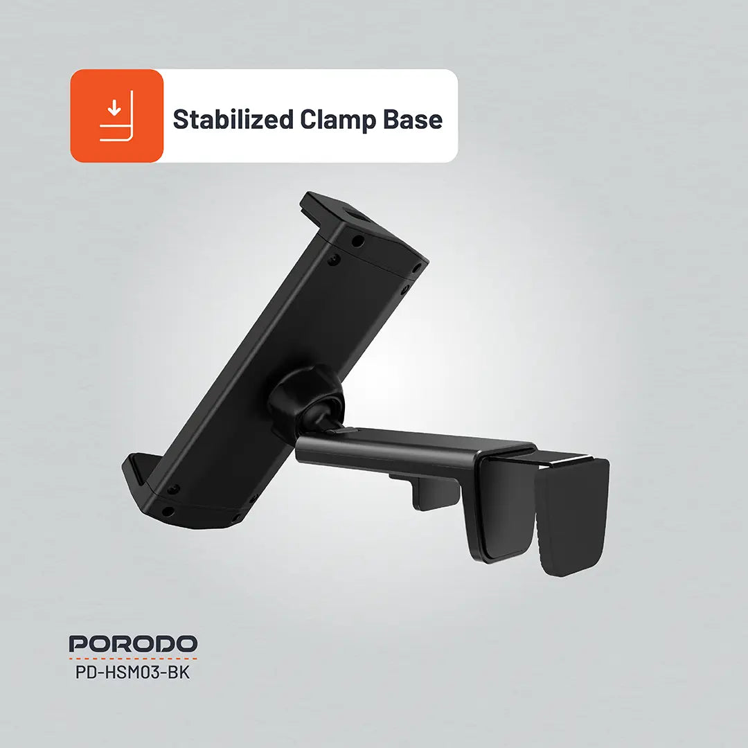 Porodo HS03 Universal Adjustable Table & Phone Mount - PD-HSM03-BK