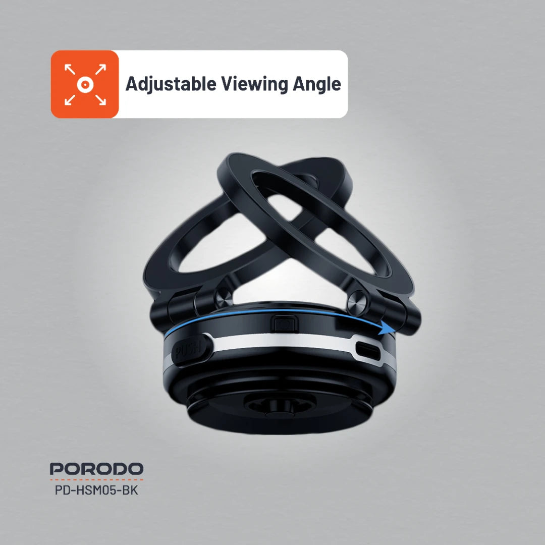 Porodo HS05 Vacuseal MagSafe Magnetic Mount - PD-HSMO5-BK