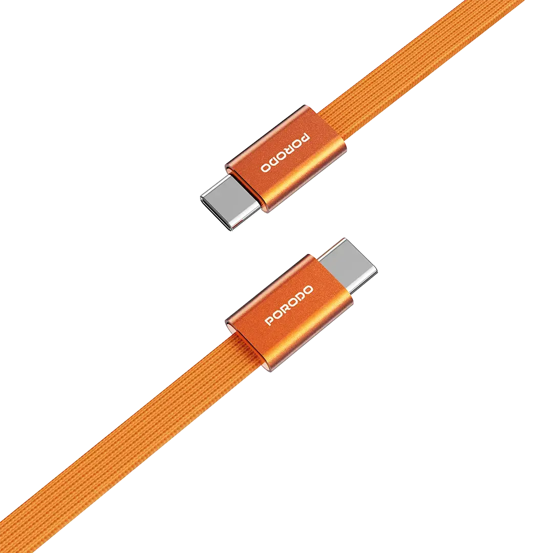 Porodo High-Speed USB-C Braided Cable Charging & Data Transfer - PD60WCBSOG