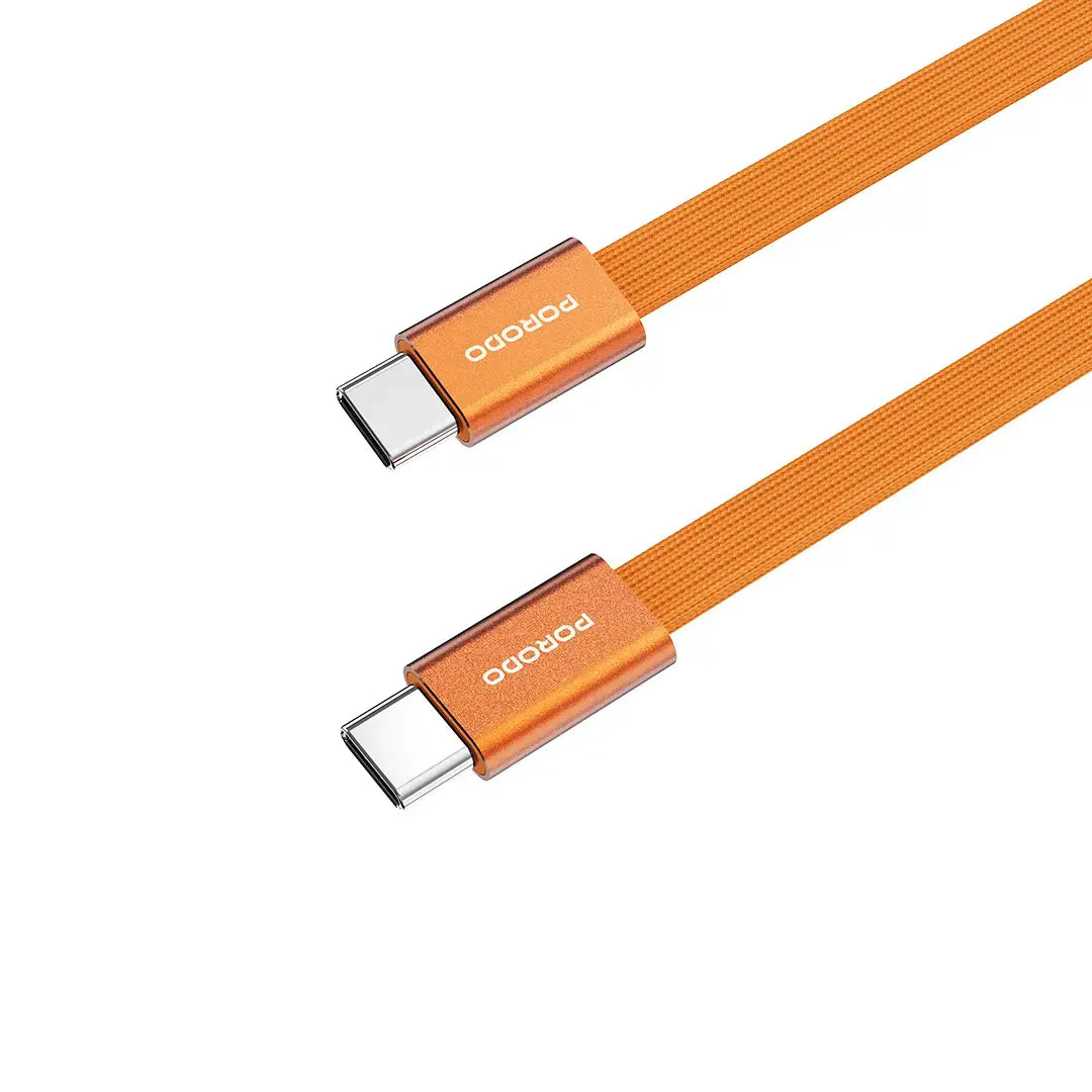 Porodo High-Speed USB-C Braided Cable Charging & Data Transfer - PD60WCBSOG