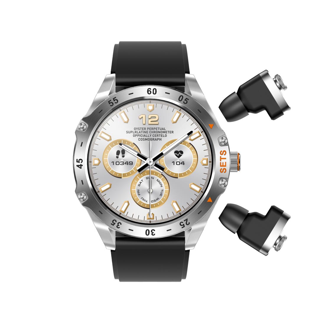 Porodo Hype Smartwatch With Earbuds - PD-HYPE-BK