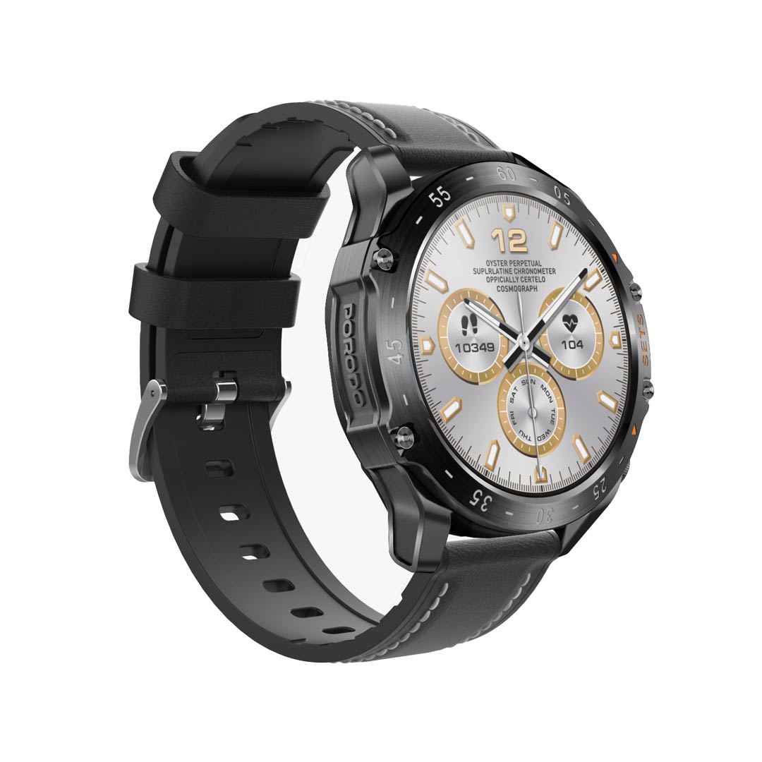 Porodo Hype Smartwatch With Earbuds - PD-HYPE-BK