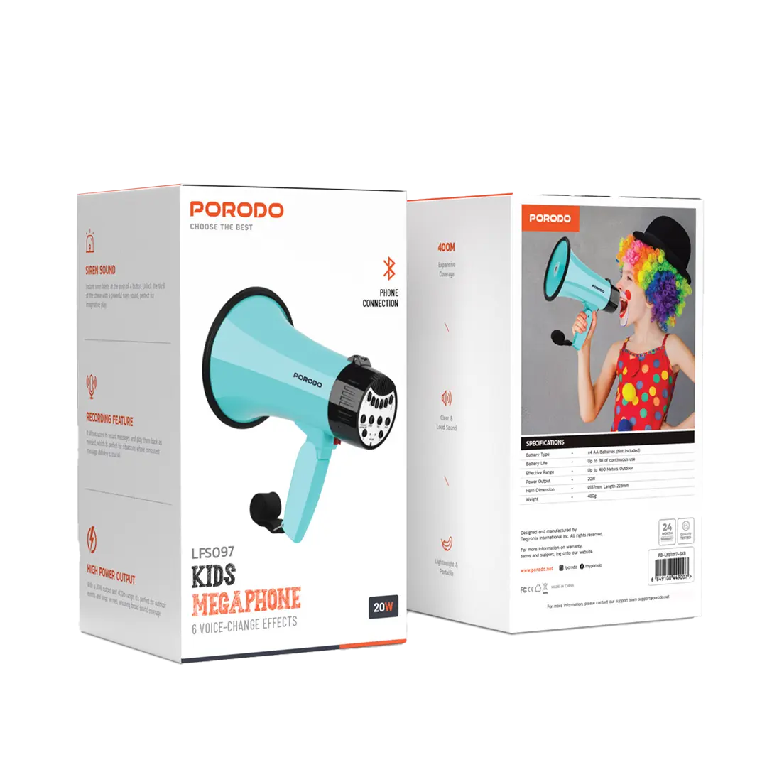 Porodo Kids Megaphone - PD-LFST097-SKB