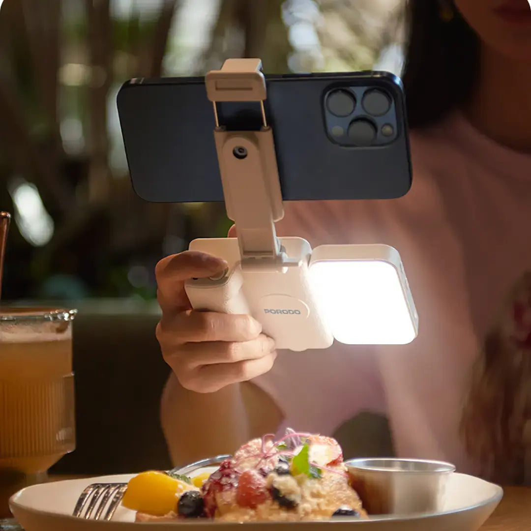 Porodo Lifestyle 3-In-1 Bluetooth Selfie Stick - PDLFST211WH