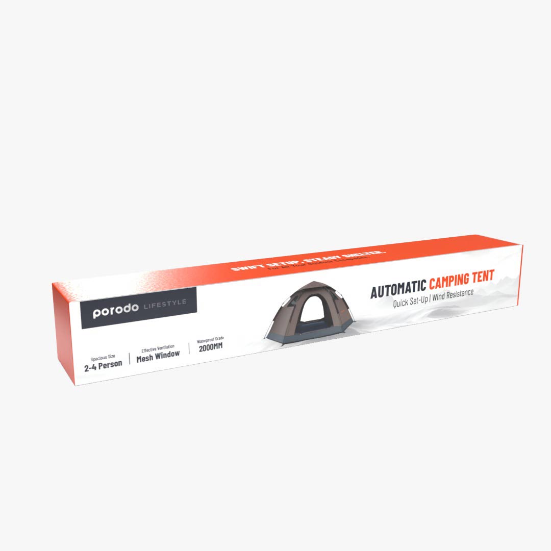 Porodo Lifestyle Automatic Camping Tent - PDLF4PACTLTBR