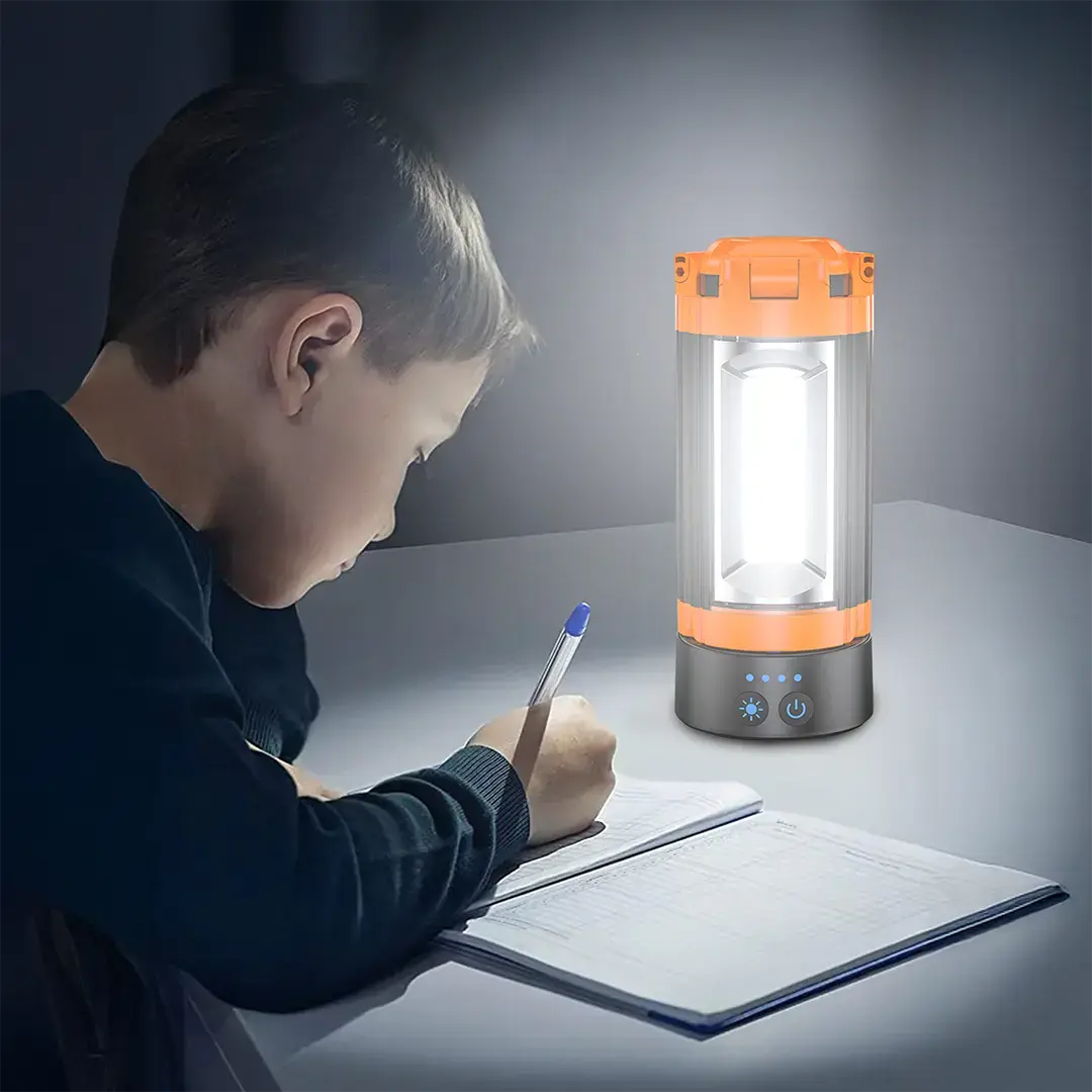 Porodo Lifestyle 9000mAh Work Lantern Foldable Multi-Mode LED Light - PDLFSTXQZ10OR